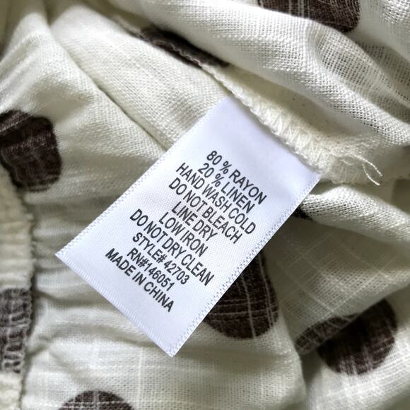 Monteau Jumpsuit Womens Small Linen Coastal Resort Twee Preppy Nautical NO BELT - Picture 9 of 9